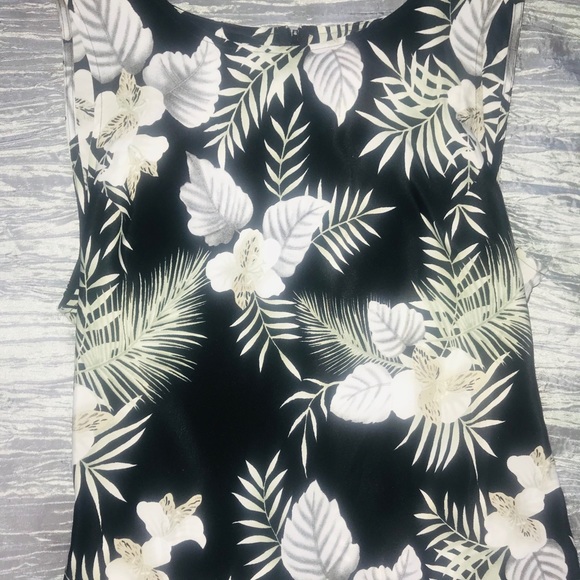 Tropical shear fabric palm leaf dress Kathy led - Picture 3 of 7